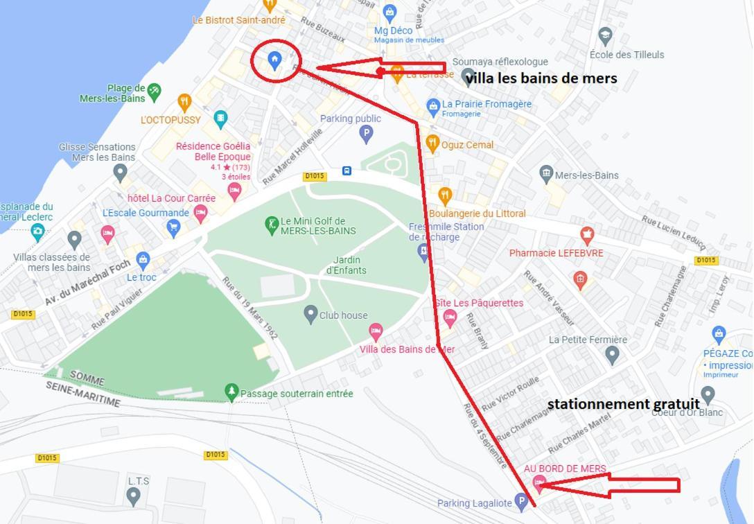Plage A 50M Appartement Reves De Mer Villa Les Bains De Mers מראה חיצוני תמונה